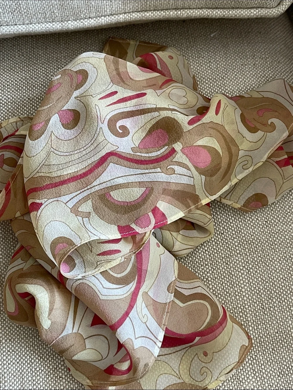 Pierre Cardin and one more chiffon Vintage Scarfs - 2